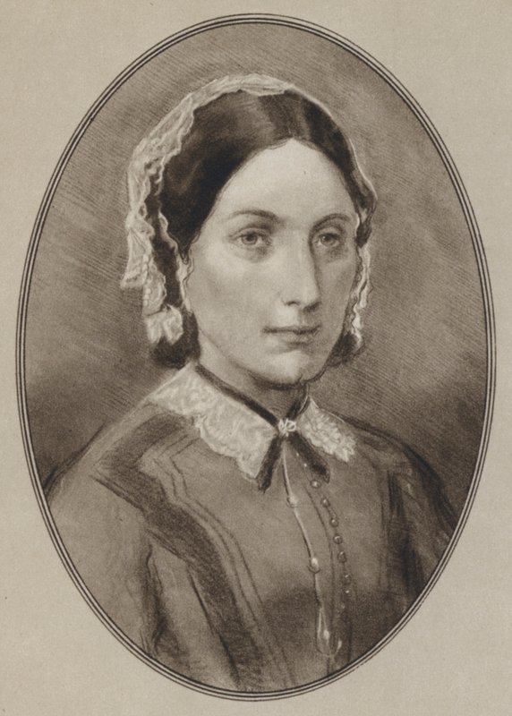 Florence Nightingale (litho) od Gordon Ross
