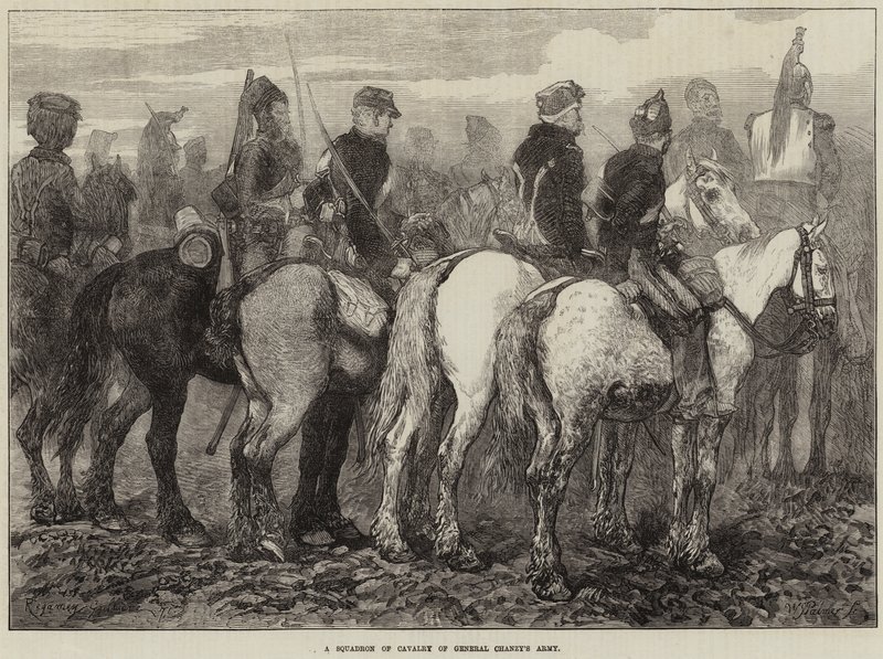 Eskadra kavalérie armády generála Chanzyho od Guillaume Regamey