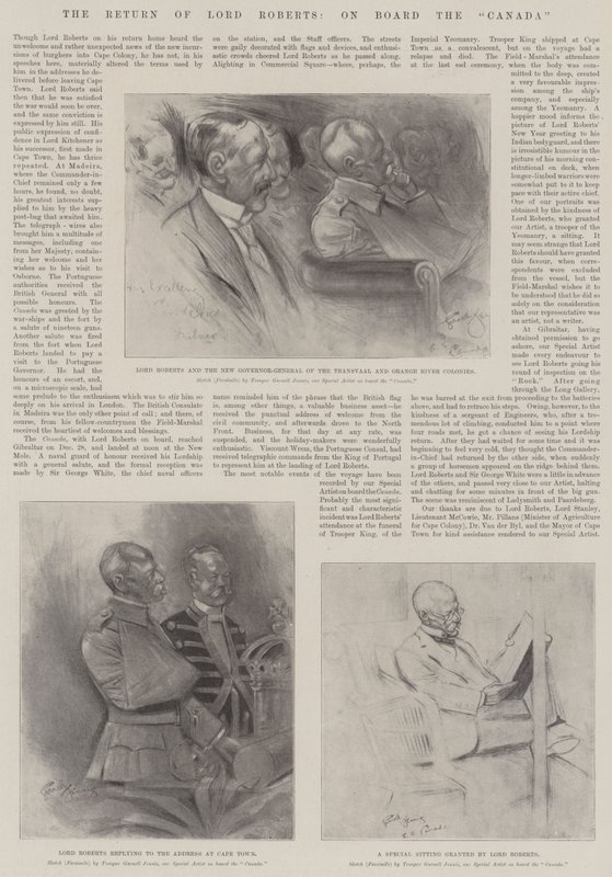Návrat lorda Robertse na palubě Kanady od Gurnell Charles Jennis