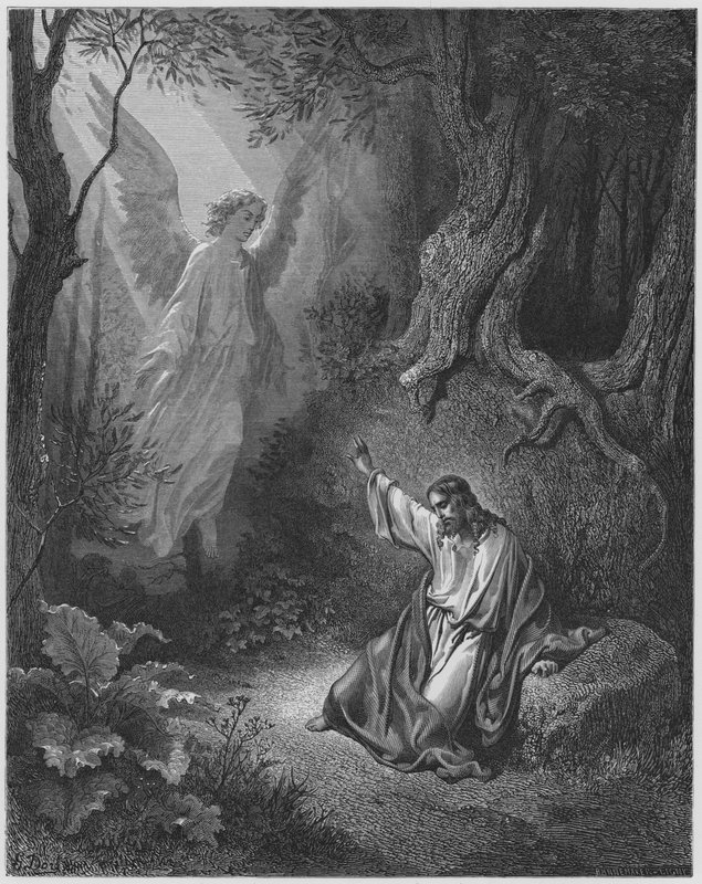 Gustave Dore Bible: Kristus v zahradě od Gustave Dore