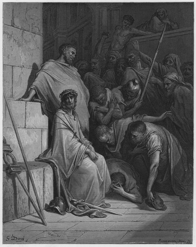Gustave Dore Bible: Kristus se vysmíval od Gustave Dore