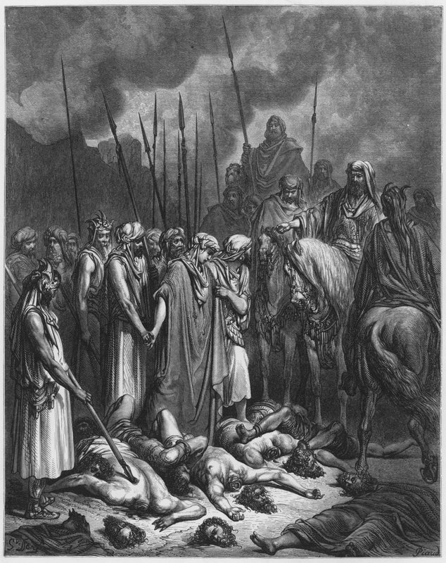Gustave Dore Bible: Joshua šetří Rahab od Gustave Dore