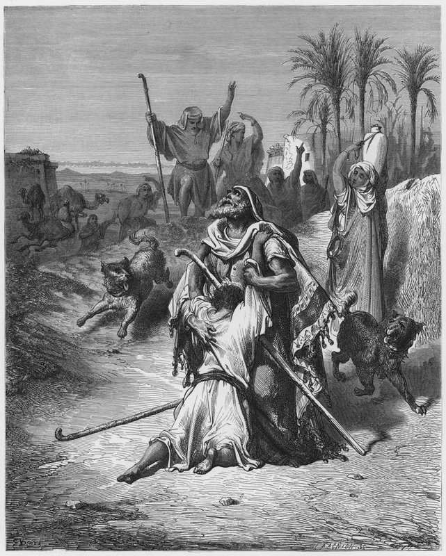 Gustave Dore Bible: Marnotratný syn v náručí svého otce od Gustave Dore