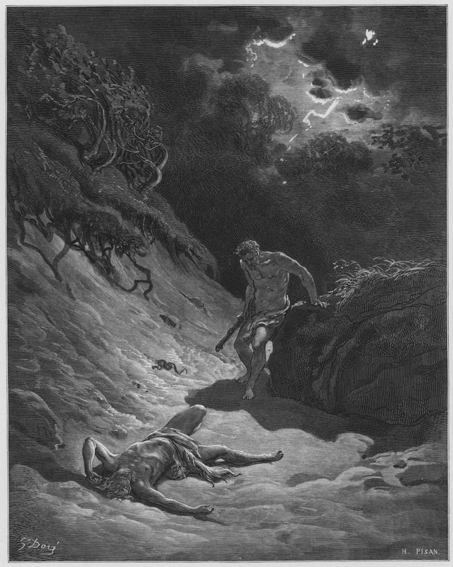 Gustave Dore Bible: Smrt Ábela od Gustave Dore