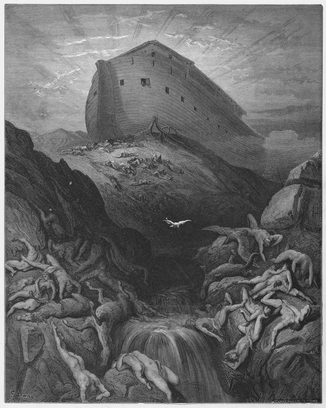 Gustave Dore Bible: Holubice seslaná z archy od Gustave Dore