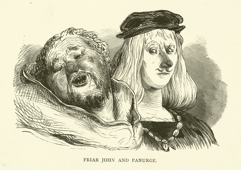 Ilustrace k dílům Rabelaise od Gustave after Dore