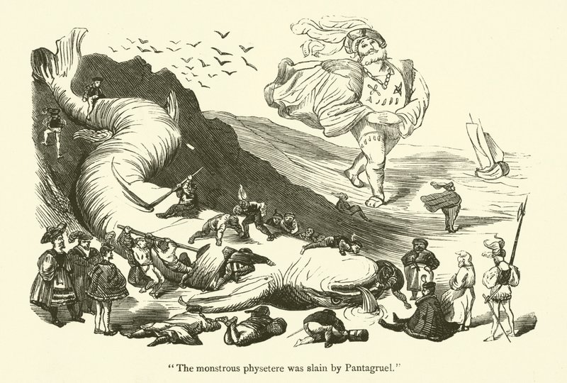 Ilustrace k dílům Rabelaise od Gustave after Dore