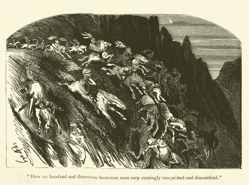 Ilustrace k dílům Rabelaise od Gustave after Dore