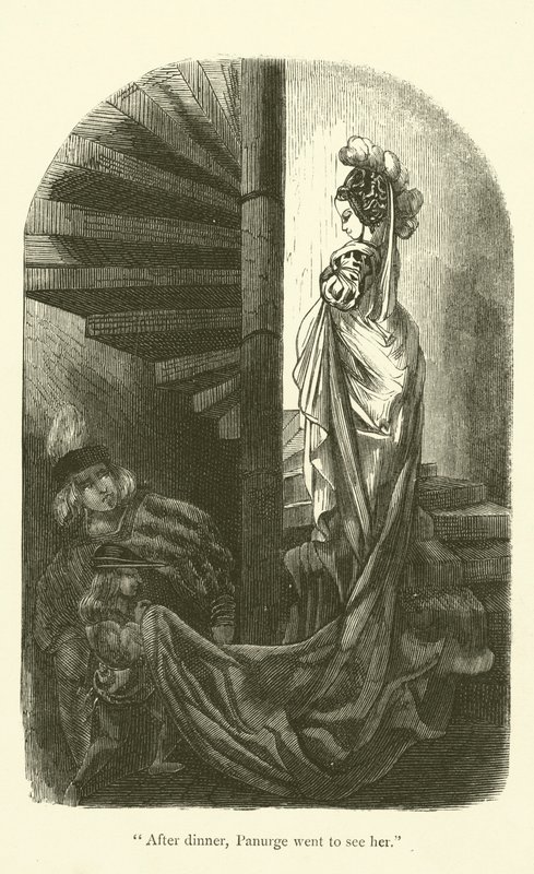 Ilustrace k dílům Rabelaise od Gustave after Dore