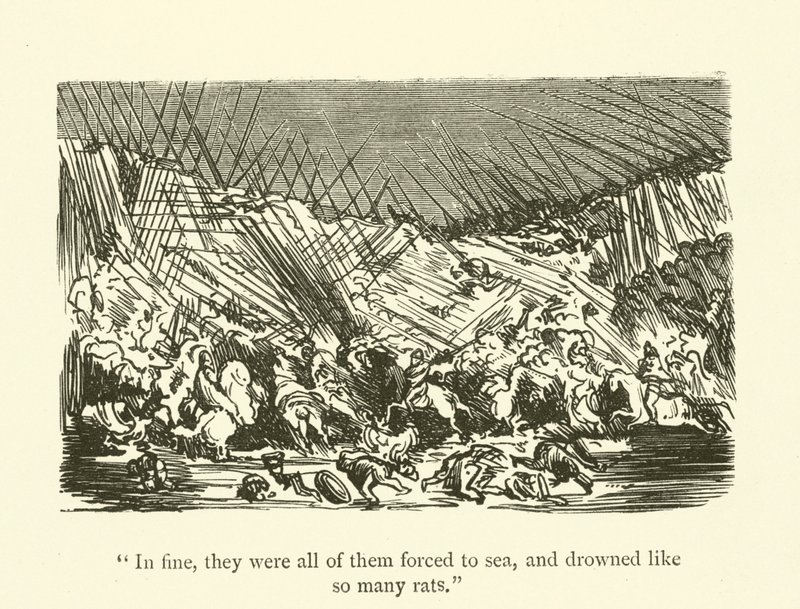 Ilustrace k dílům Rabelaise od Gustave after Dore