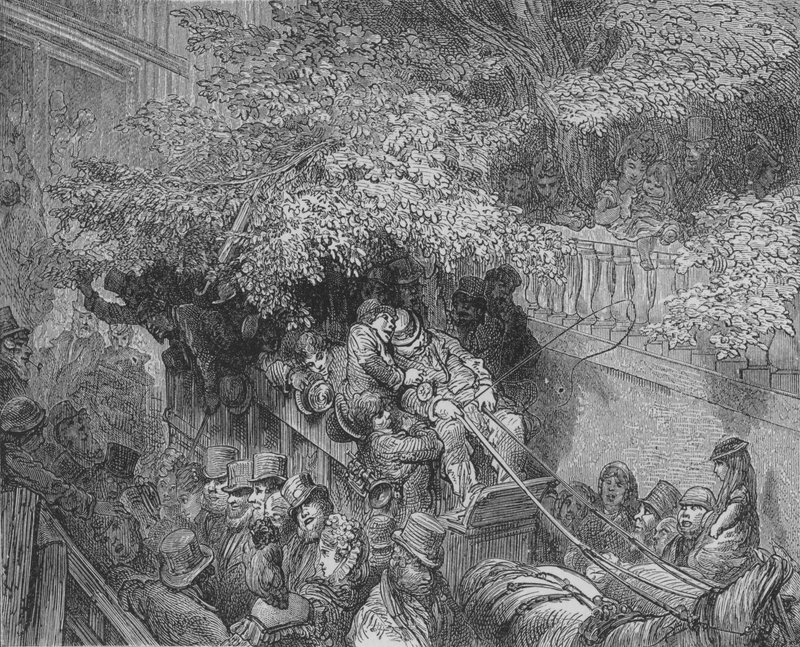 John Bull po pití! od Gustave after Dore