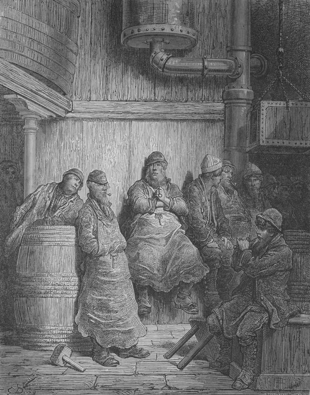 Sládci v klidu od Gustave after Dore