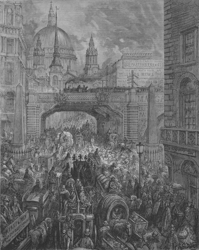 Ludgate-Hill od Gustave after Dore