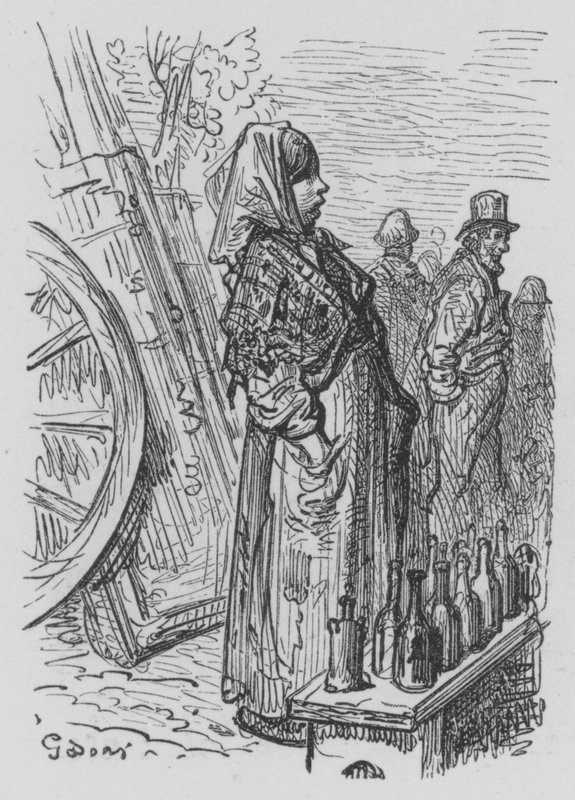 Obchodník s nápoji od Gustave after Dore