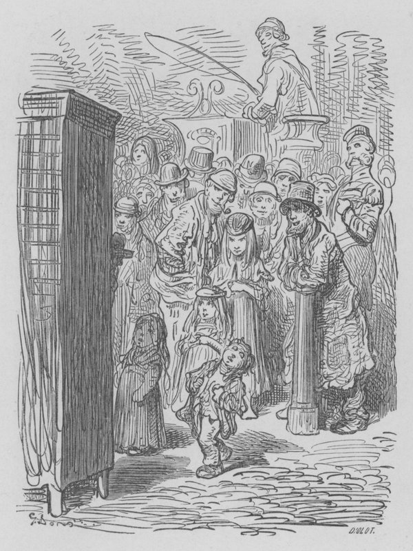 Punch Et Judy, Divadelní ambulance od Gustave after Dore