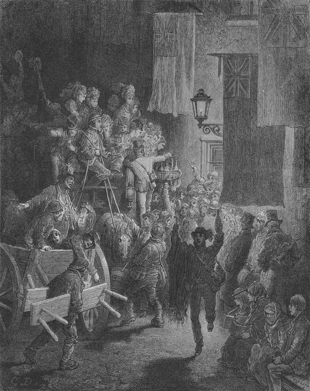 Návrat z derby od Gustave after Dore