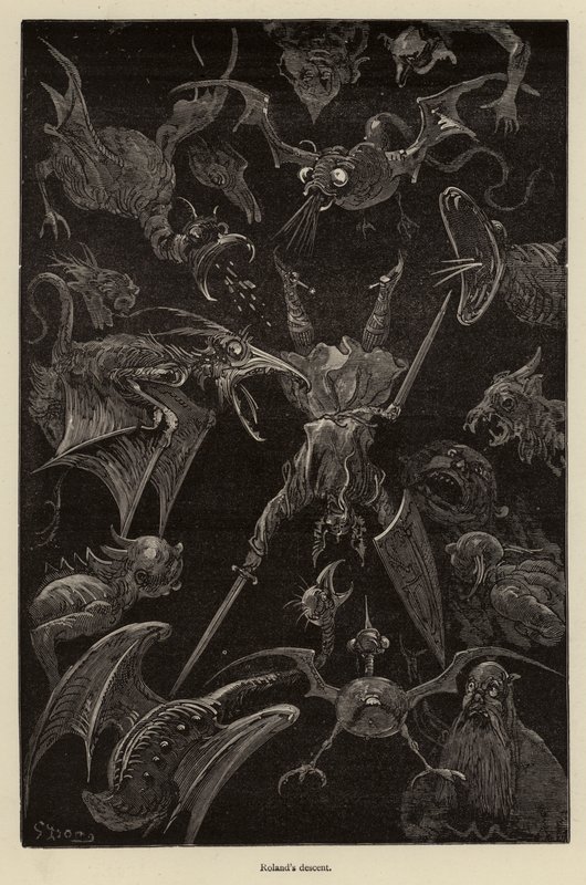 sestup Rolands od Gustave after Dore