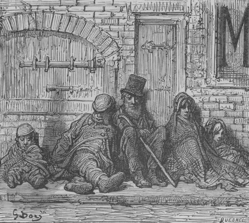 Bez peněz od Gustave after Dore