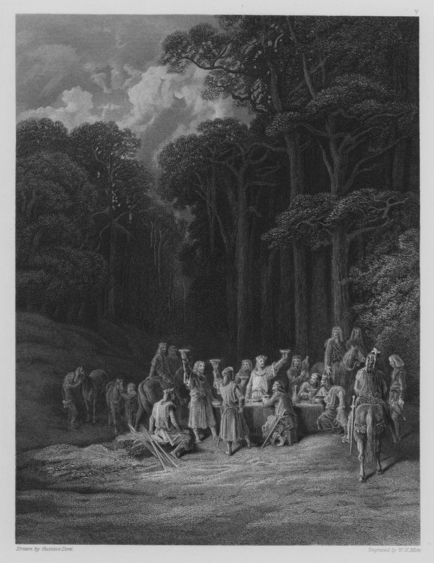 Knights Carouse od Gustave after Dore