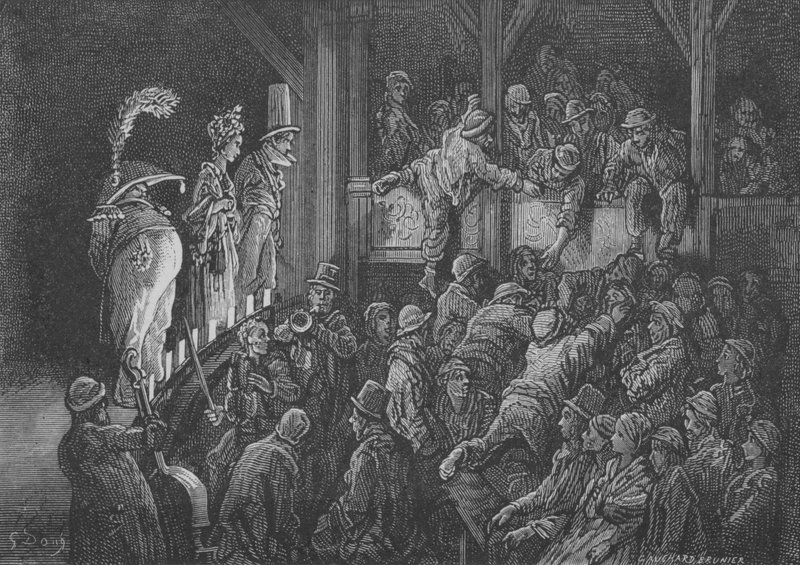 Populární divadlo od Gustave after Dore