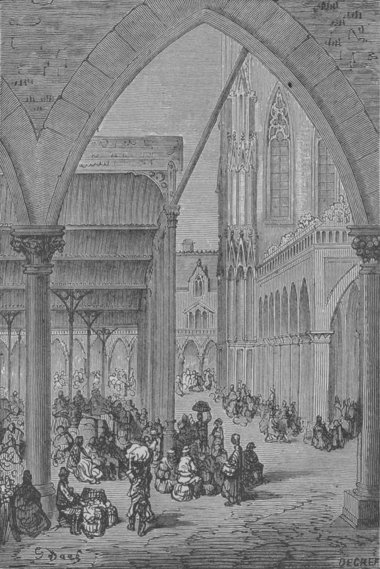 Nový trh od Gustave after Dore