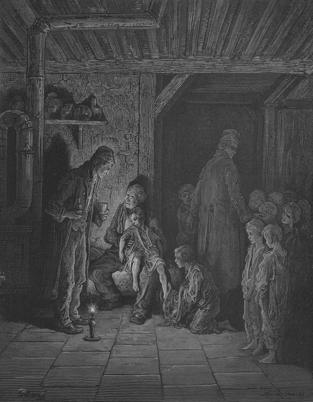 Dům útočiště od Gustave after Dore