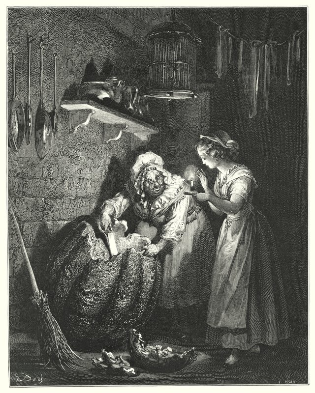 Cendrillon; Popelka (rytina) od Gustave Dore
