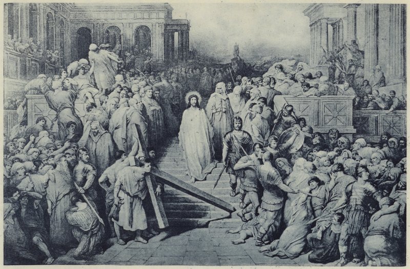 Kristus opouští Praetorium (litho) od Gustave Dore