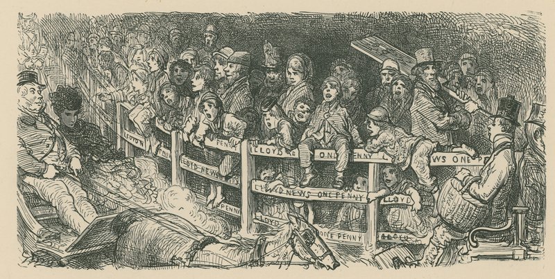 Davy sledují závody kočárů od Gustave Dore