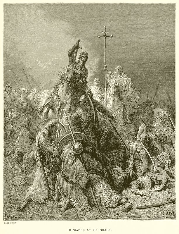 Huniades v Bělehradě od Gustave Dore