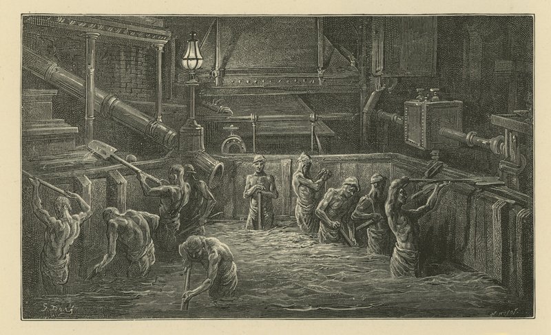 Míchání sladu (rytí) od Gustave Dore