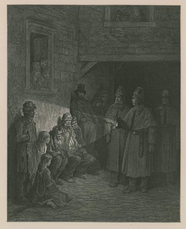Policisté v rytmu od Gustave Dore