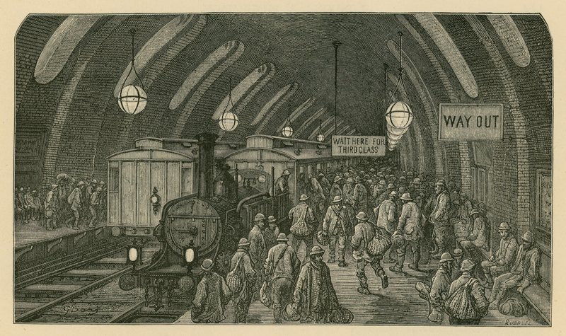 Dělnický vlak (rytina) od Gustave Dore