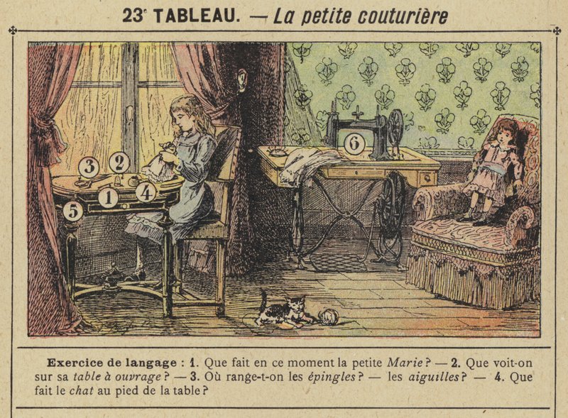 Malá švadlena (barva lito) od Gustave Fraipont
