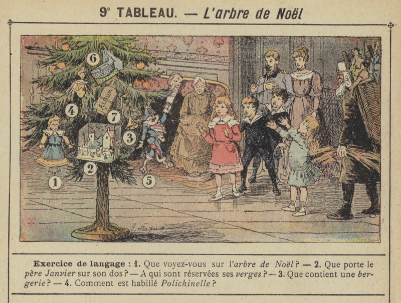 Vánoční strom (barva lito) od Gustave Fraipont