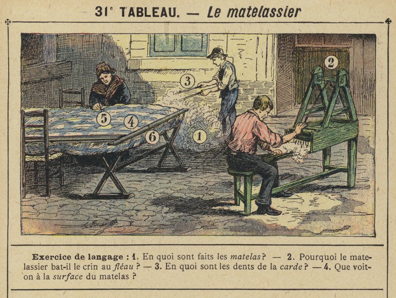 Matelassier (barva litho) od Gustave Fraipont