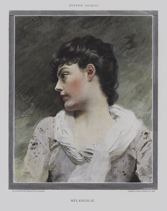 Melancholie od Gustave Jacquet