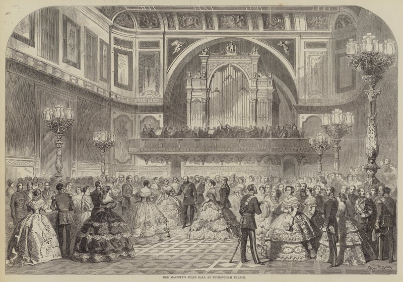 Státní ples Jejího Veličenstva v Buckinghamském paláci od Gustave Janet