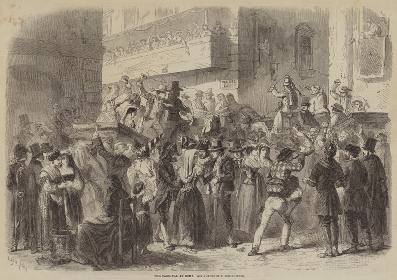 Karneval v Římě od Gustave Janet