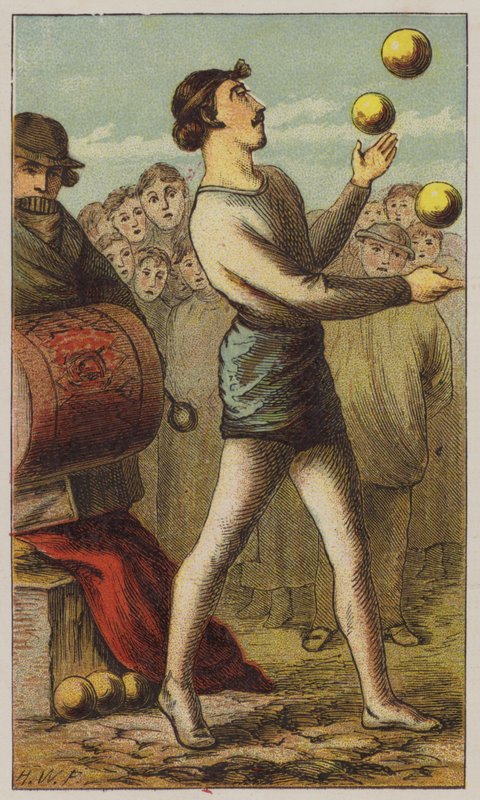 Acrobat (barevné lito) od H.W. (after) Petherick