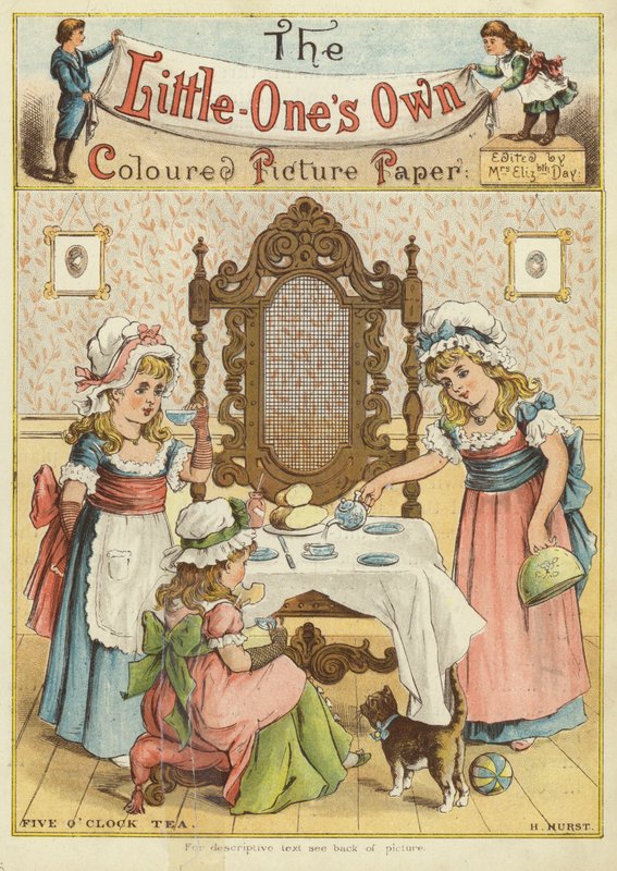 Čaj o páté (chromolitho) od H. Hurst