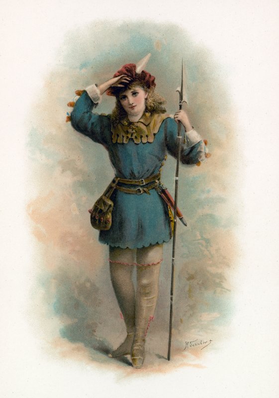 Rosalind z Jak se vám líbí od H. Saunders