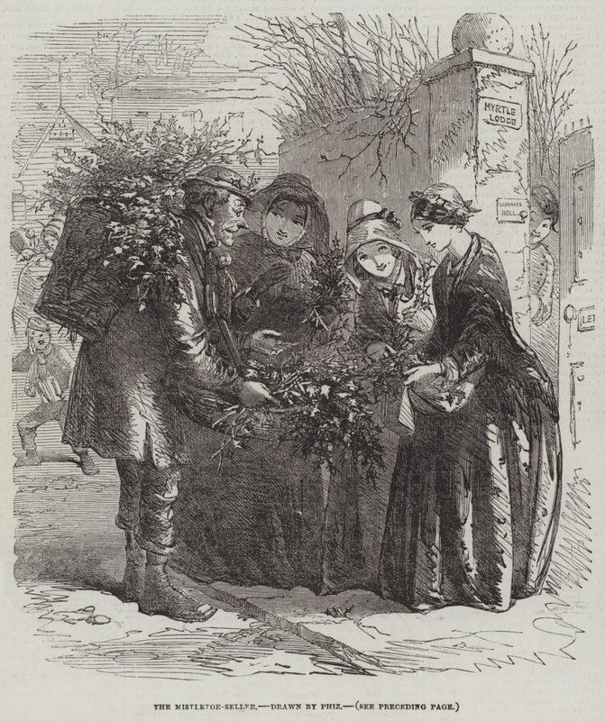 Prodejce jmelí od Hablot Knight Browne