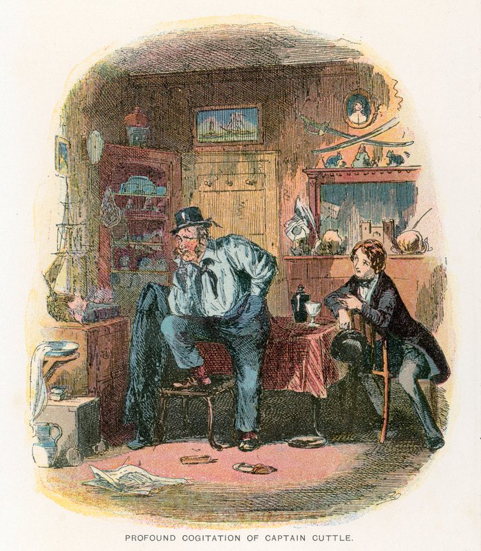 Ilustrace k filmu Dombey a syn od Hablot Knight Browne