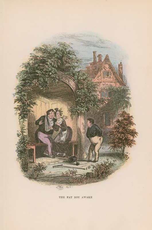 Ilustrace k Pickwick Papers od Hablot Knight Browne