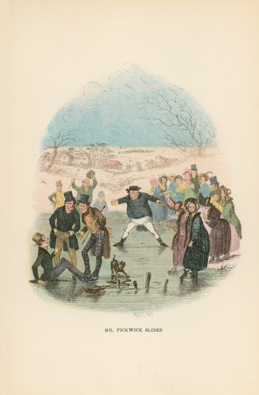 Ilustrace pro Pickwick Papers od Hablot Knight Browne
