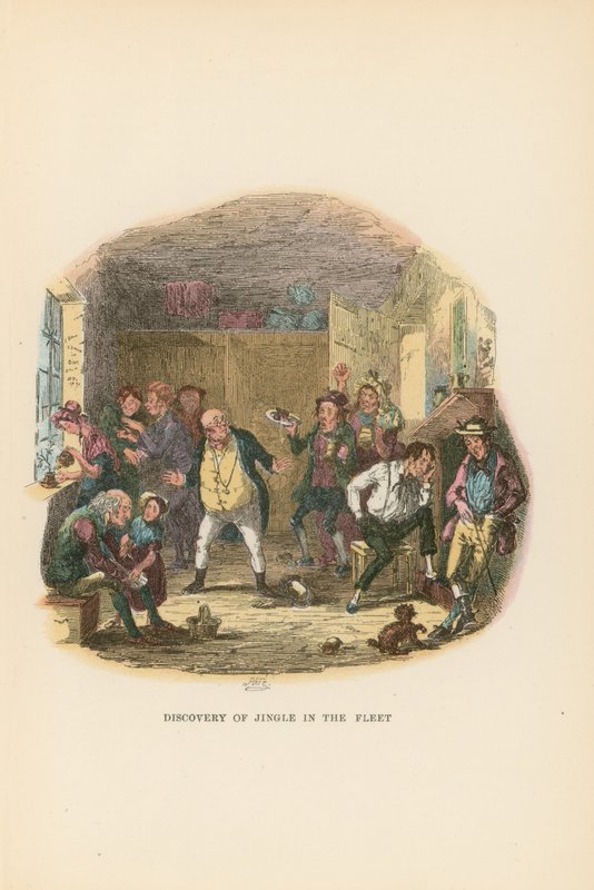 Ilustrace pro Pickwick Papers od Hablot Knight Browne