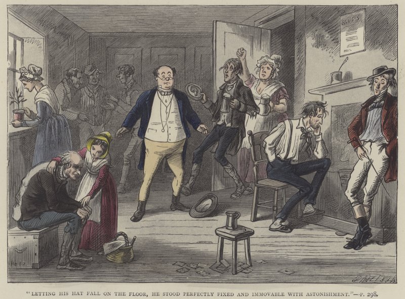 Ilustrace pro Pickwick Papers od Hablot Knight Browne