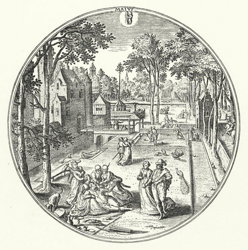 květen (rytina) od Hans (after) Bol