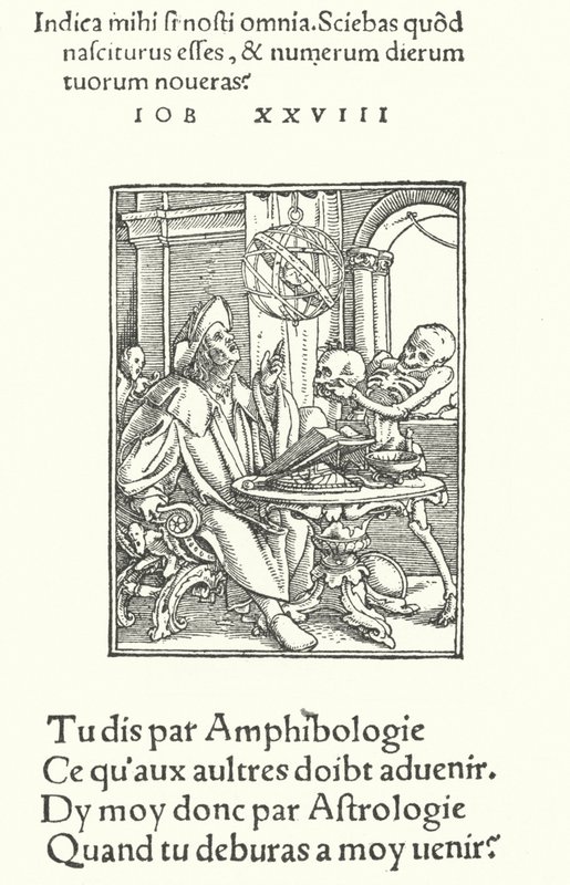 Astrolog (rytina) od Hans (after) Holbein the Younger